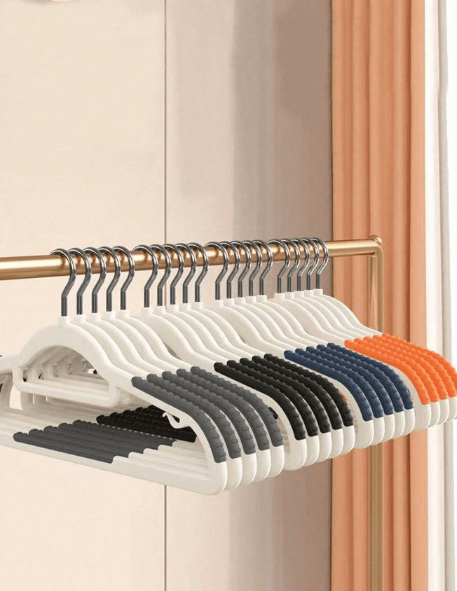 Cintre plastique antidérapant – lot de 10 pièces