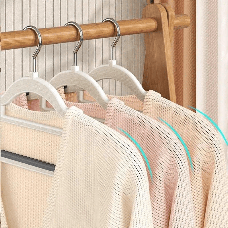 Cintre plastique antidérapant – lot de 10 pièces