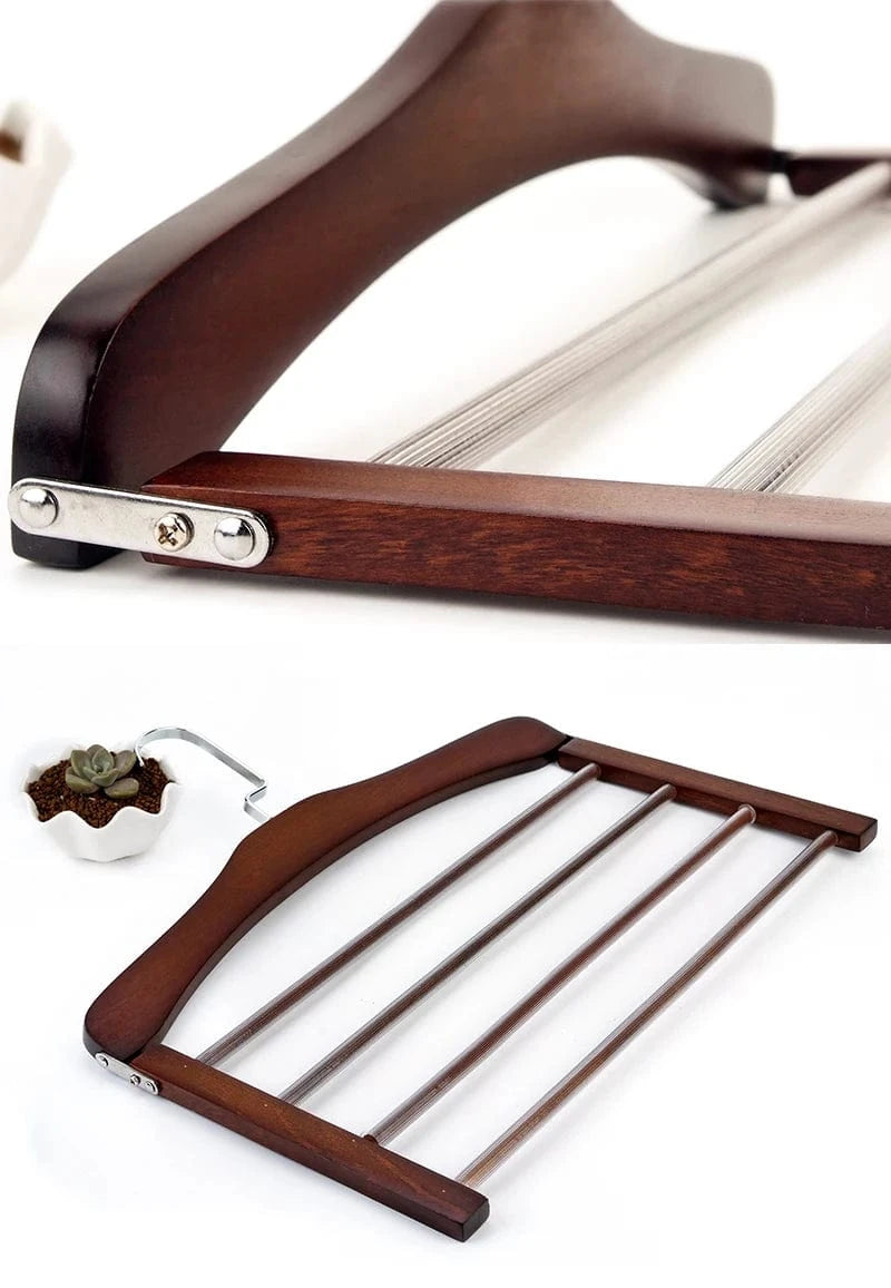 Cintre rangement bois 4 niveaux – gain de place et style naturel