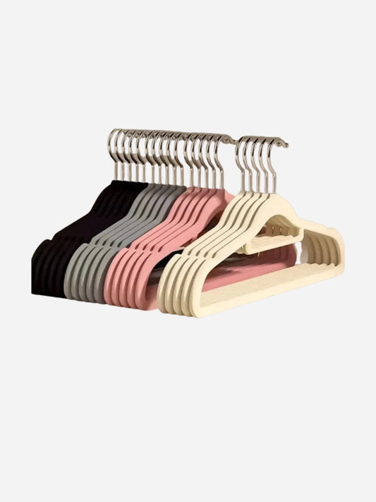Cintre en velours antidérapant – Lot de 10