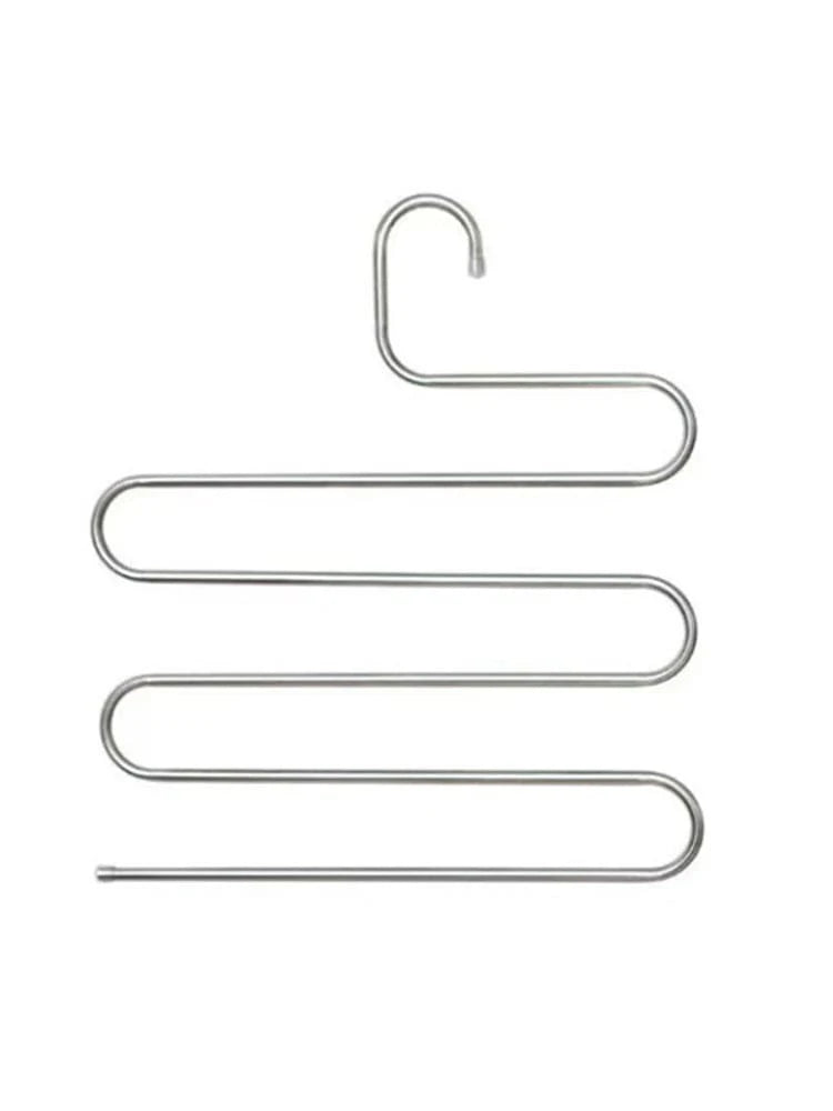 Cintre multiple pantalon - 5 niveaux gain de place Argent