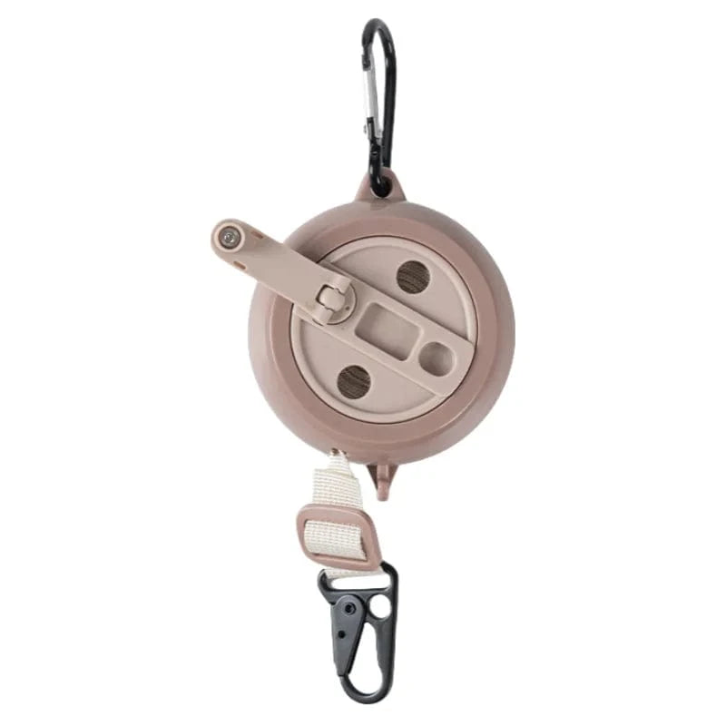 Corde à linge camping – portable, antidérapante et légère Beige