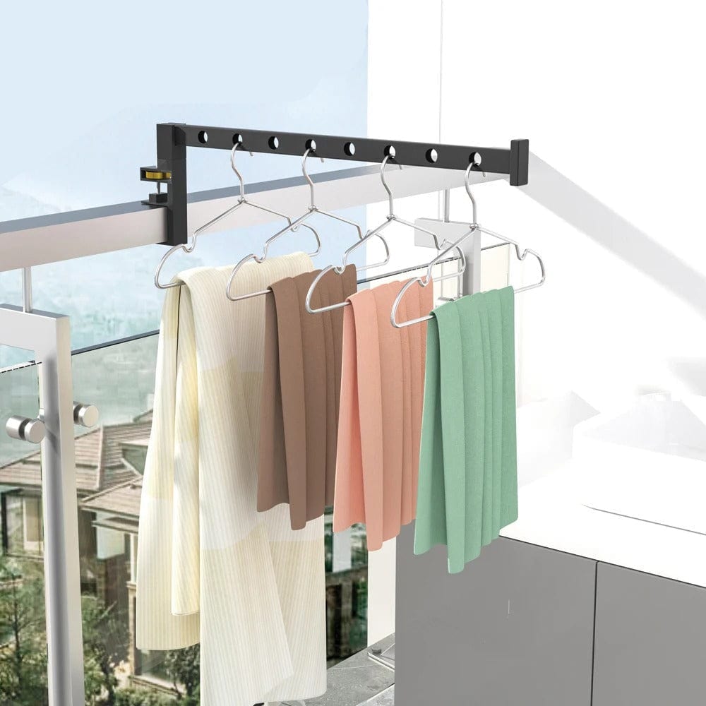 étendoir à linge pour porte rotatif