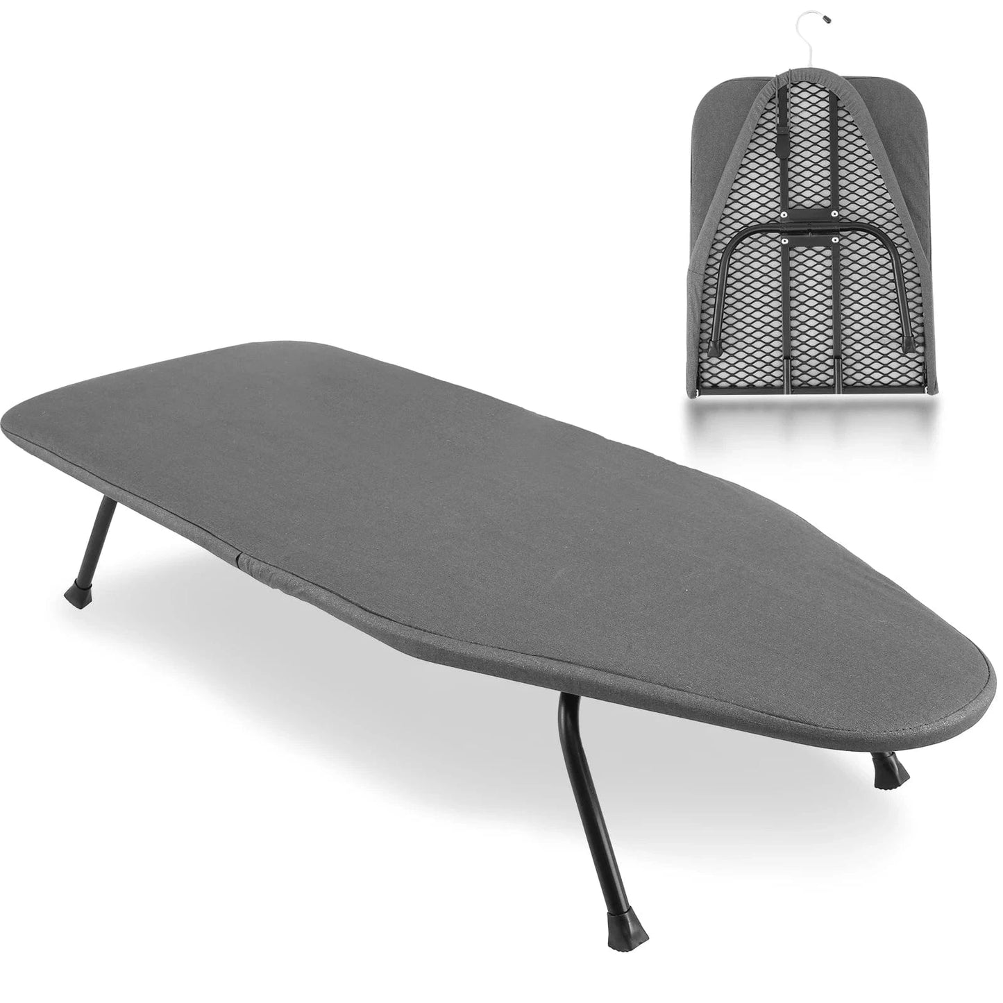 Mini table à repasser pliante et compacte Gris
