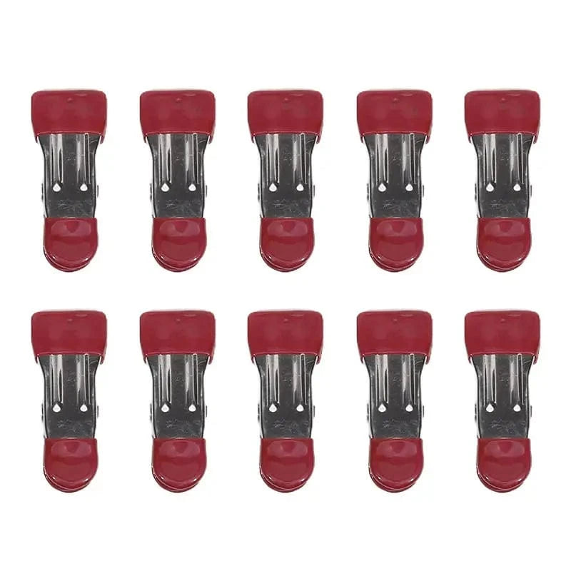 Pince en métal colorée en acier inoxydable avec revêtement silicone (trouver un autre mot cles) Rouge