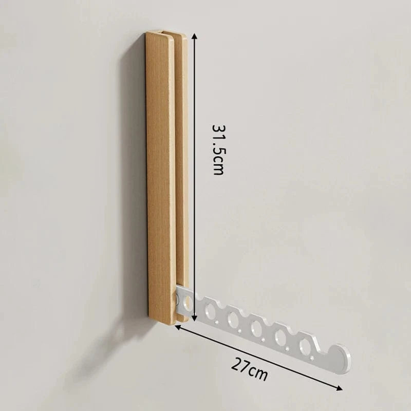 Porte cintre mural bois design & rabattable Bois