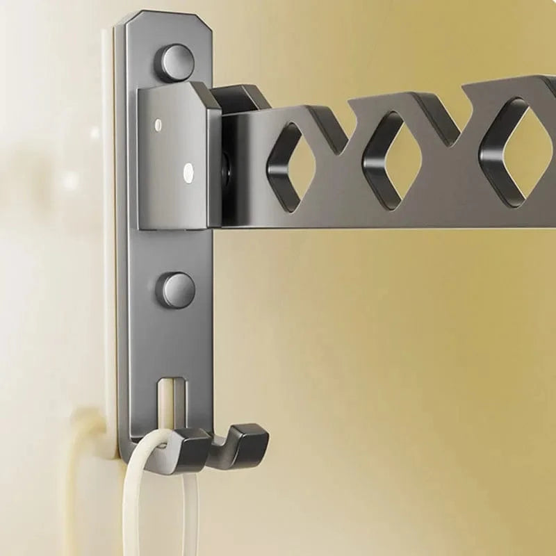 Porte cintre mural pliable en acier inoxydable – Gain de place (donner un autre mots cles)