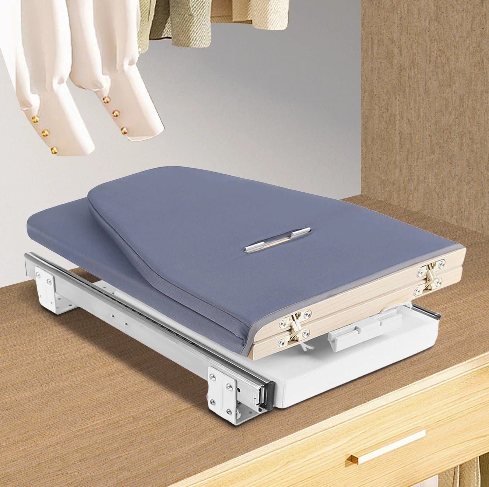 Table à repasser pliable stable et compacte Gris